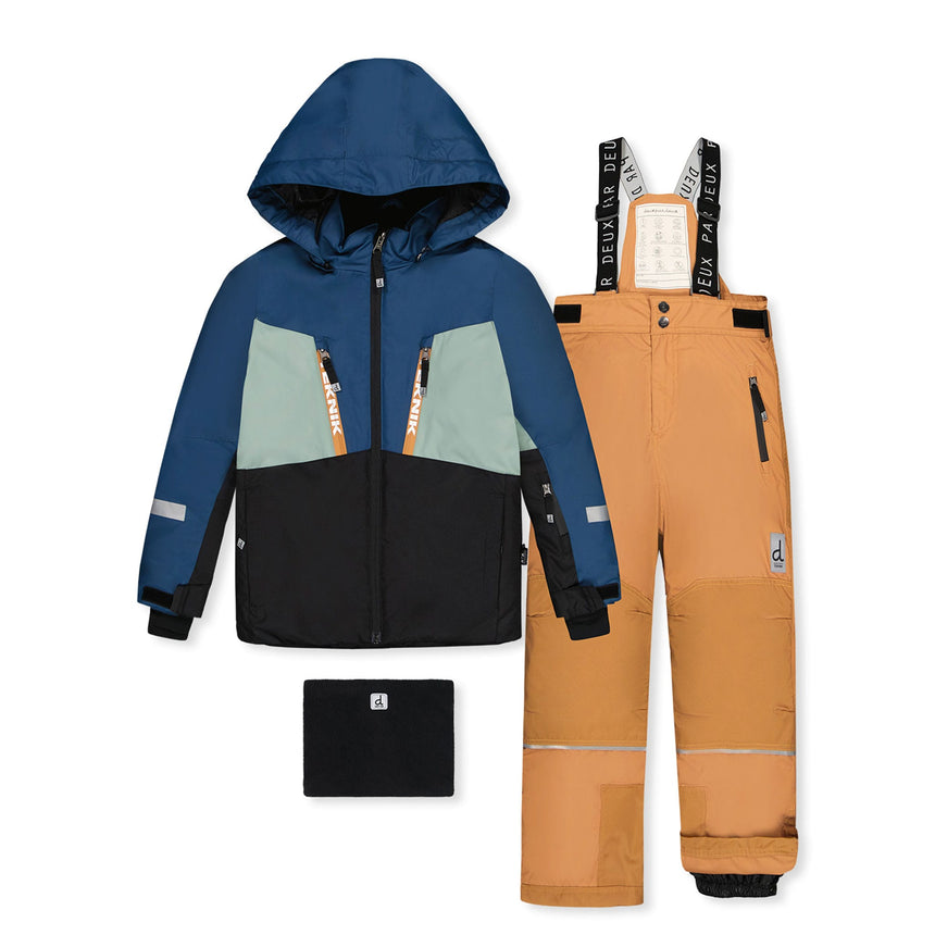 Habit de Neige Teknik Colorblock 4-8ans-Deux par Deux-Sarcelle-4-2X3-J10TB524002B-CLÉMENT