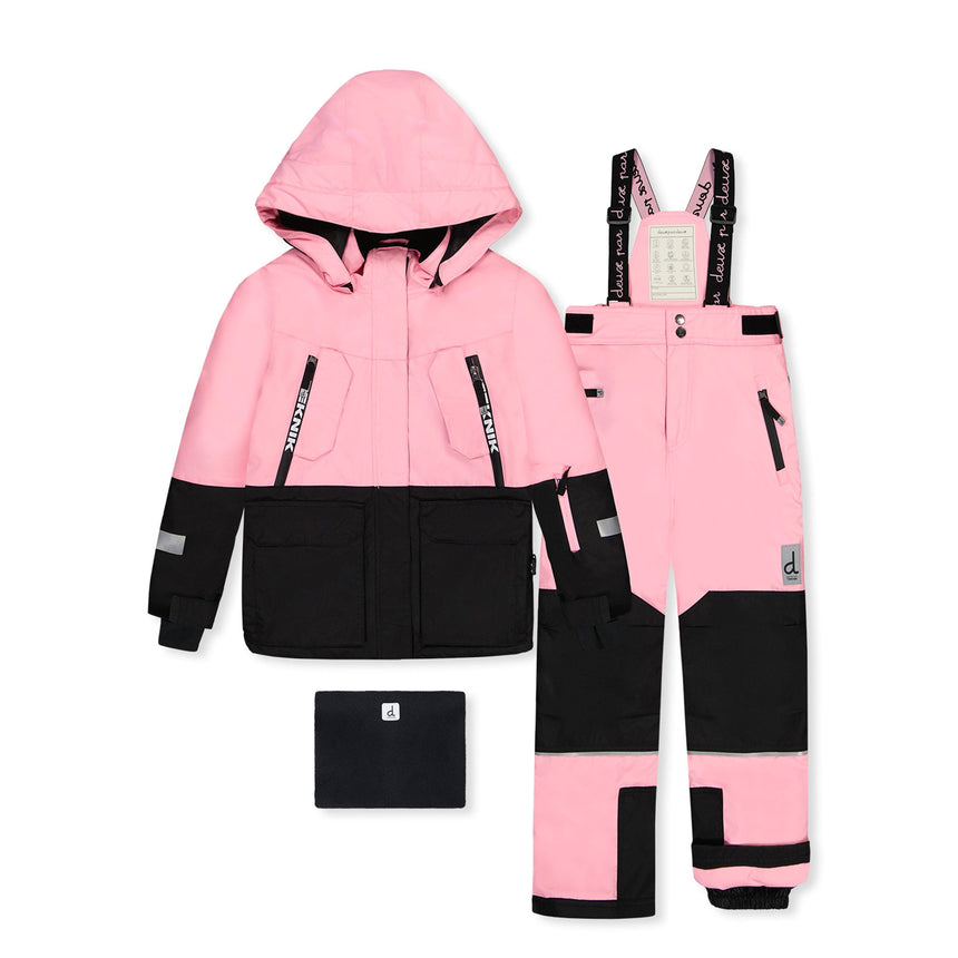 Habit de Neige Teknik Rose 10-12ans-Deux par Deux-Rose-7-2X3-J10TG92-624C-CLÉMENT