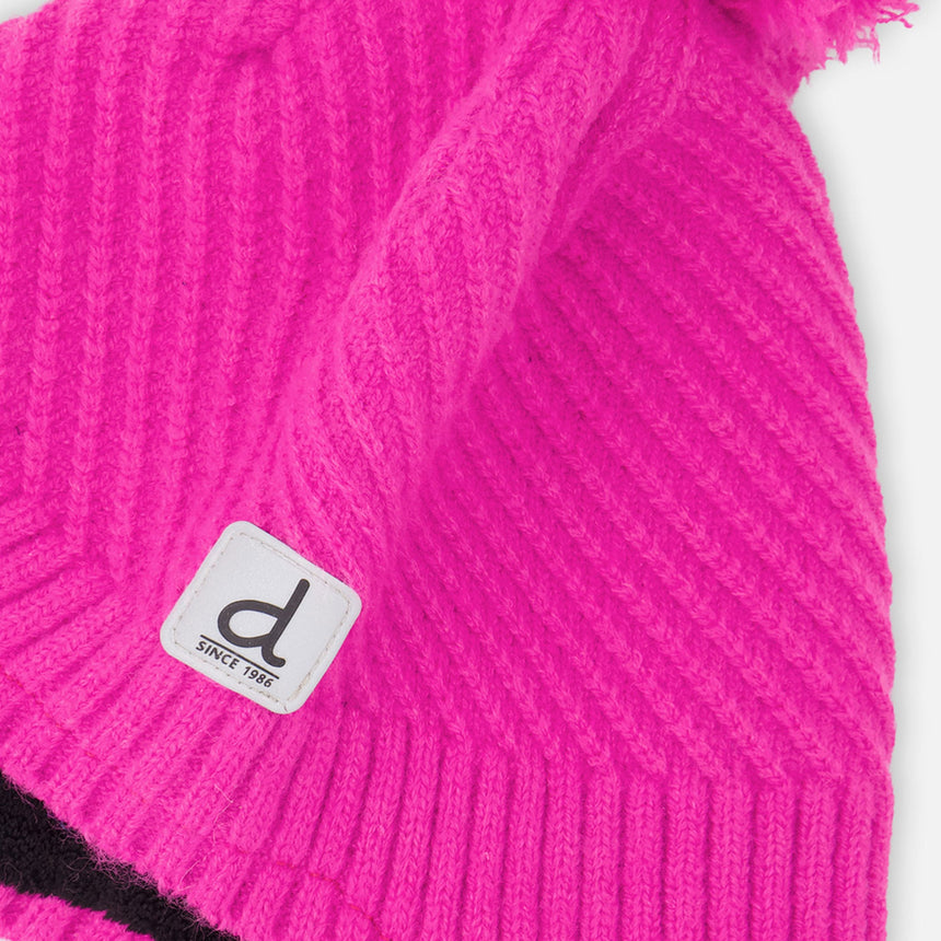 Tuque Tricot Rose Fluo 2-14ans-Deux par Deux-2X3-J10XT1-699-CLÉMENT