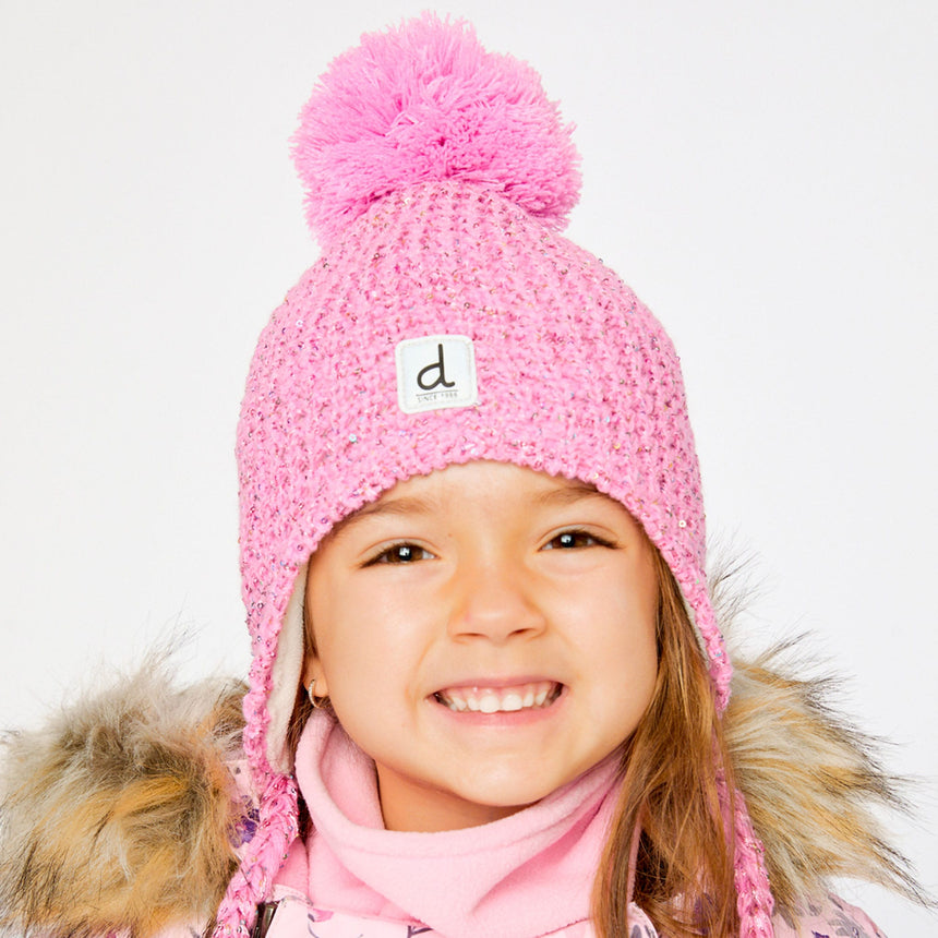 Tuque Tricot Rose 2-14ans-Deux par Deux-2X3-J10Z14-624B-CLÉMENT