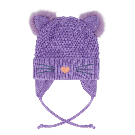 Tuque Tricot Mauve Chat 6-24mois-Deux par Deux-Mauve-6-12 m-2X3-J10Z18B-513A-CLÉMENT