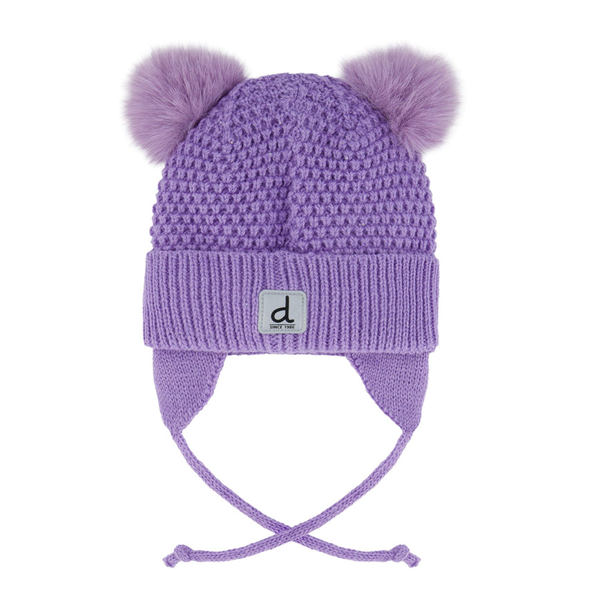 Tuque Tricot Mauve Chat 6-24mois-Deux par Deux-2X3-J10Z18B-513A-CLÉMENT