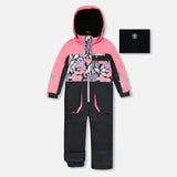 Habit de Neige Fleurs Retro 2-6ans-Deux par Deux-Noir-2-2X3-H10PG72-013B-CLÉMENT