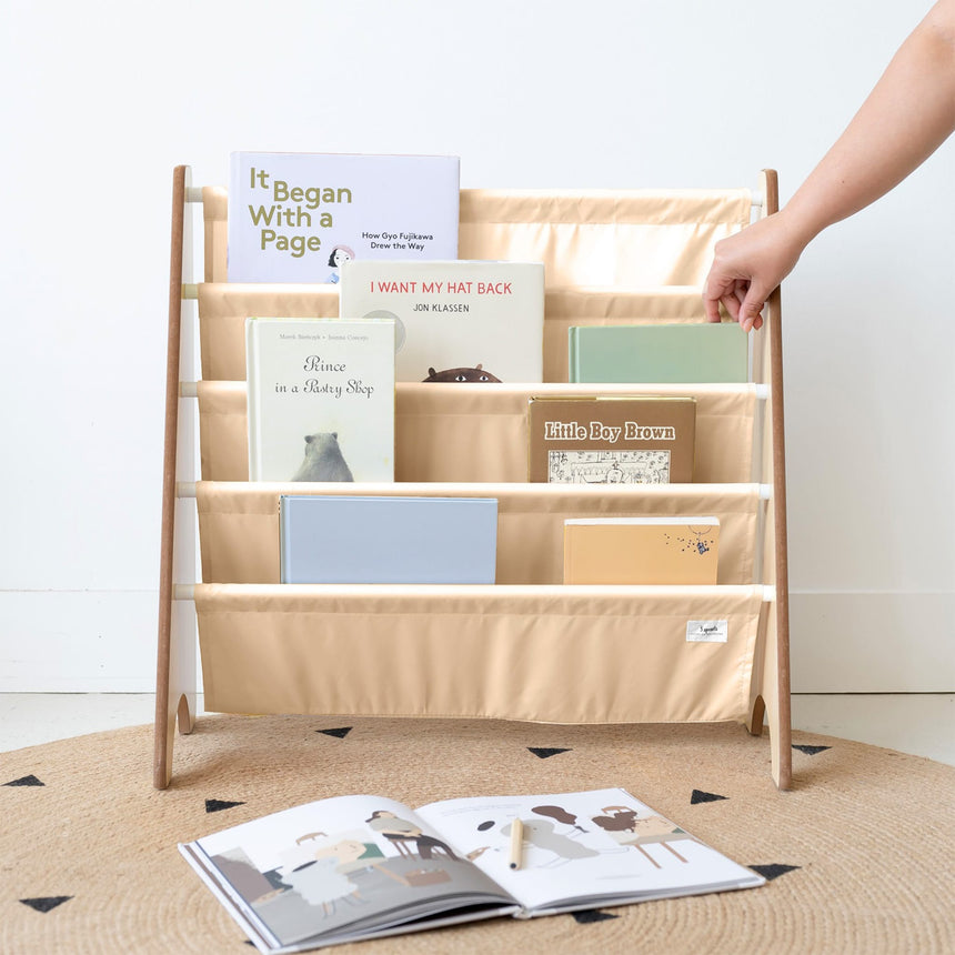 Étagère à Livres - Beige-3 Sprouts-3SP-CRKSBG-CLÉMENT