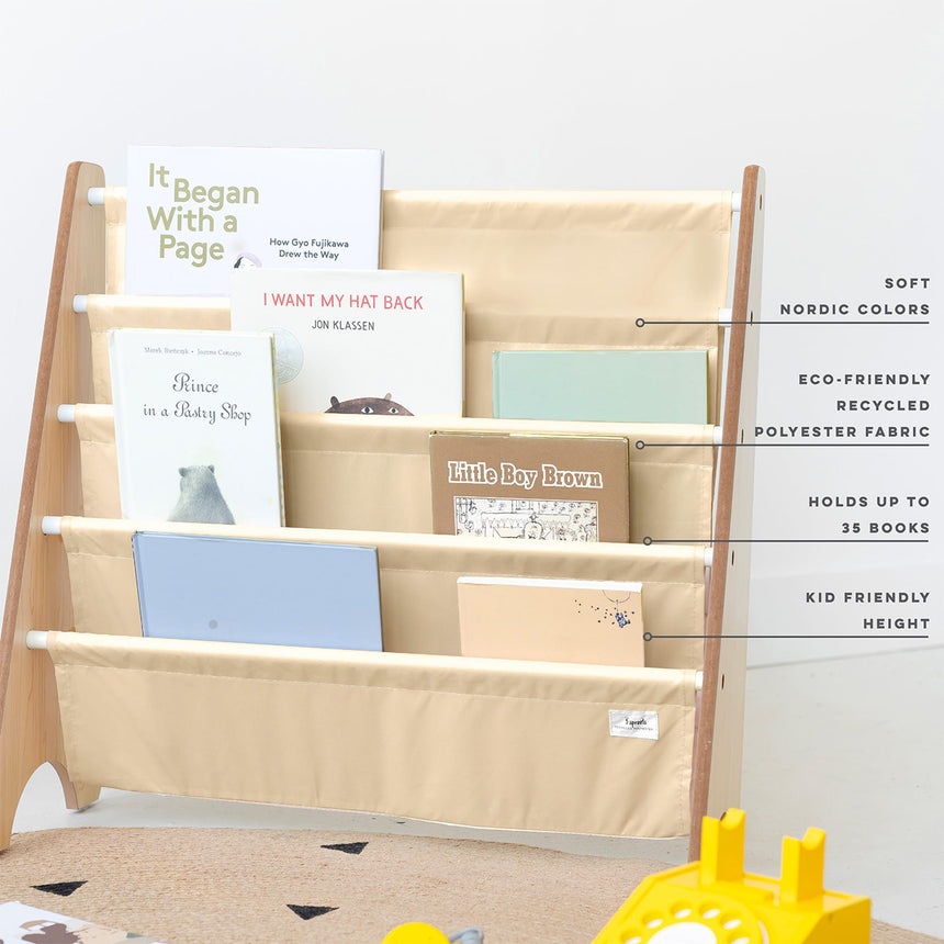 Étagère à Livres - Beige-3 Sprouts-3SP-CRKSBG-CLÉMENT