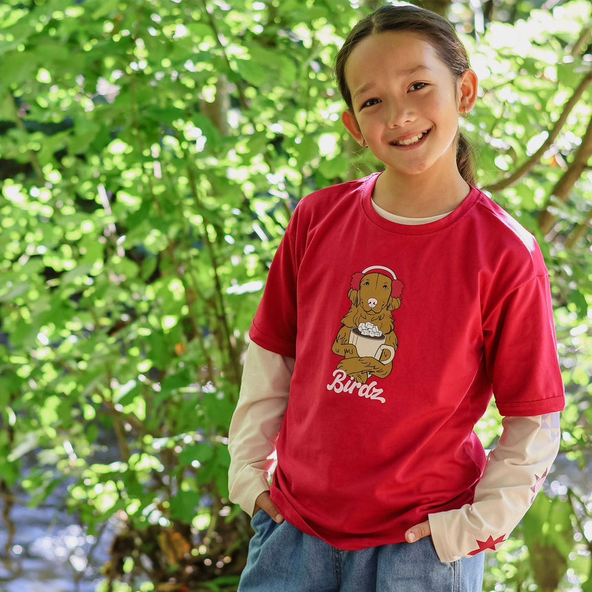 T-shirt Chocolat Chaud 2-10ans-Birdz-BR2-44007-F26-F-CLÉMENT