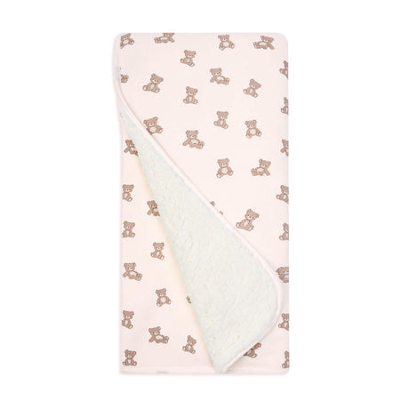 Couverture Jersey/Sherpa - Ours Rose-Piccolo Bambino-ABN-PBB09J05E3PK-CLÉMENT