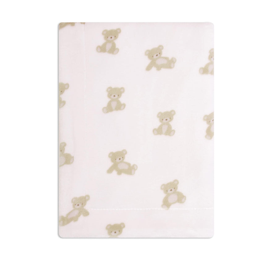 Couverture en Peluche - Ours Rose-Piccolo Bambino-ABN-PBB22P02E3PK-CLÉMENT