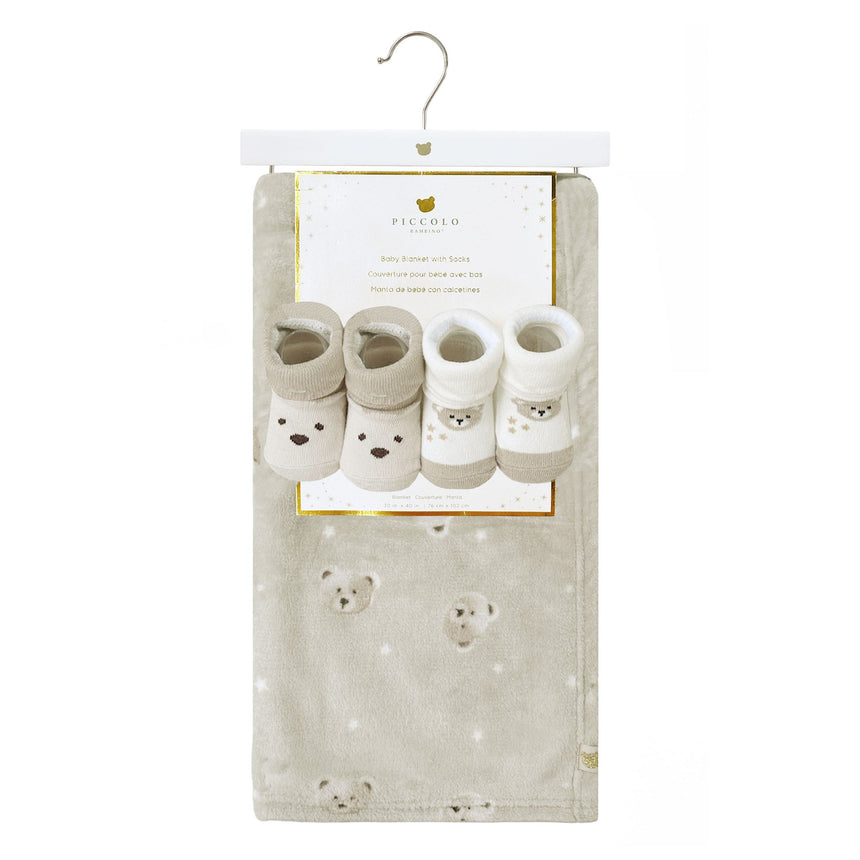 Couverture avec Bas Ours - Beige-Piccolo Bambino-ABN-PBBS1P01G3BG-CLÉMENT