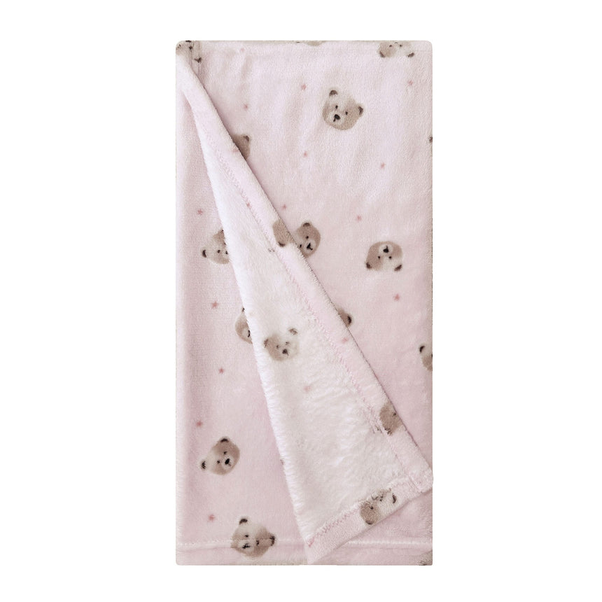 Couverture avec Bas Ours - Rose-Piccolo Bambino-ABN-PBBS1P01G3PK-CLÉMENT