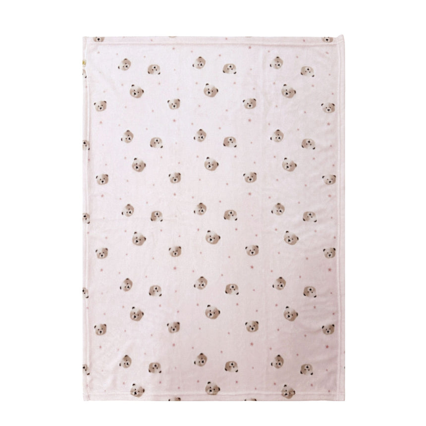 Couverture avec Bas Ours - Rose-Piccolo Bambino-ABN-PBBS1P01G3PK-CLÉMENT