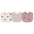 Bavoirs en Mousseline (3) - Ours Rose-Piccolo Bambino-ABN-PBF06M99E3PK-CLÉMENT