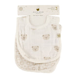 Bavoirs (3) Mousseline - Ours-Piccolo Bambino-ABN-PBF06M99E3WH-CLÉMENT