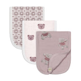 Lange d'Épaule en Mousseline (3) - Ours Rose-Piccolo Bambino-ABN-PBF08M98E3PK-CLÉMENT