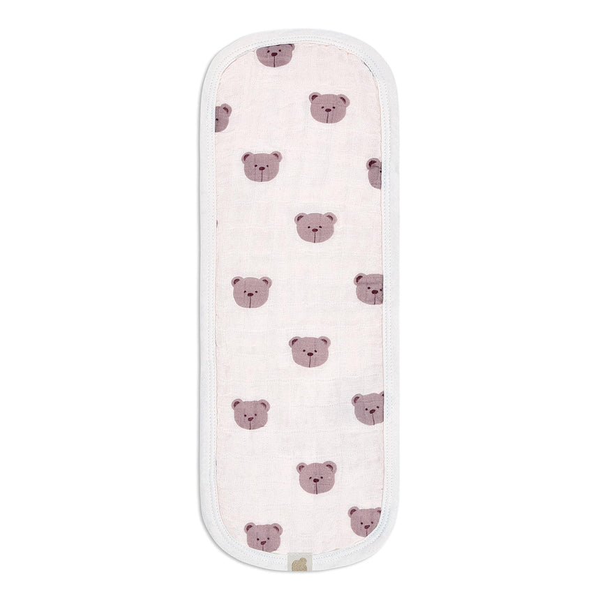 Lange d'Épaule en Mousseline (3) - Ours Rose-Piccolo Bambino-ABN-PBF08M98E3PK-CLÉMENT