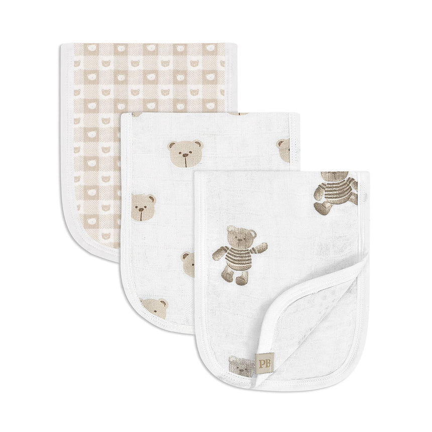 Lange d'Épaule en Mousseline (3) - Ours Beige-Piccolo Bambino-ABN-PBF08M98E3WH-CLÉMENT