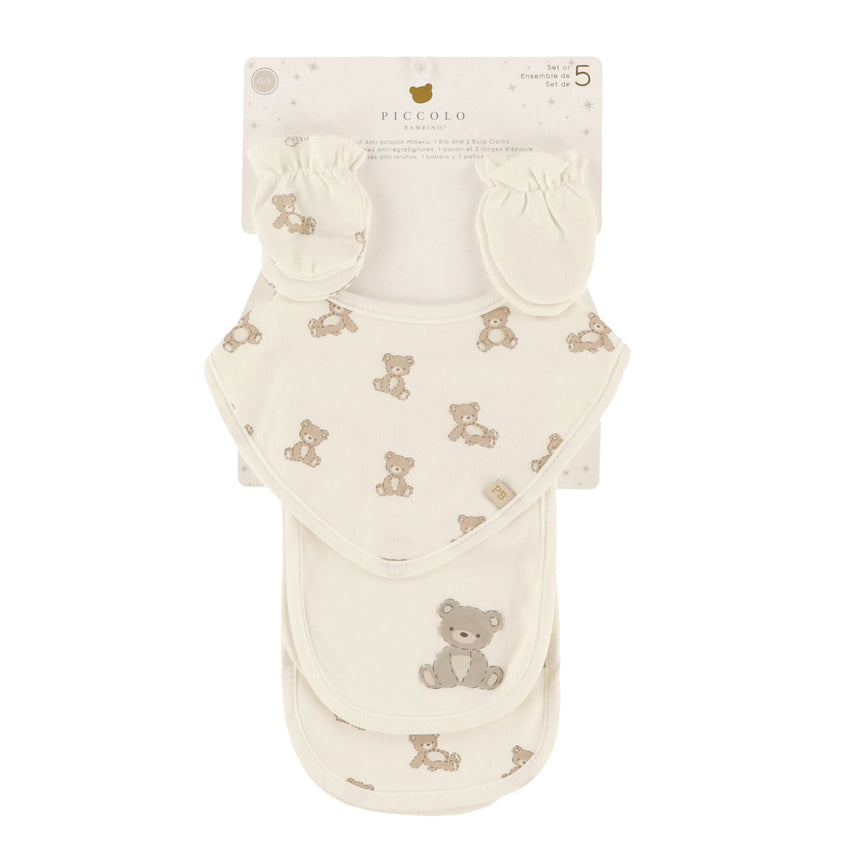 Ensemble Cadeau 5 morceaux - Ours-Piccolo Bambino-ABN-PBFM1J01E3BG-CLÉMENT