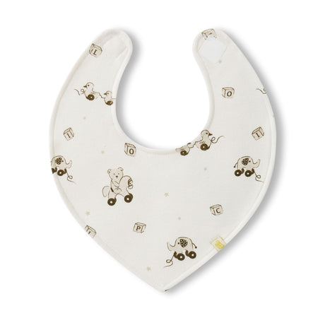 Bavoirs(3)+ Jouet de dentition - Ours Blanc-Piccolo Bambino-ABN-PBMS6J99G3WH-CLÉMENT