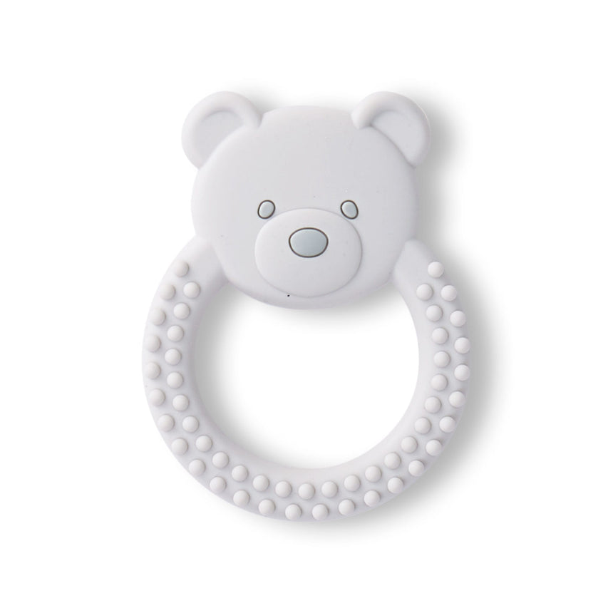 Bavoirs(3)+ Jouet de dentition - Ours Blanc-Piccolo Bambino-ABN-PBMS6J99G3WH-CLÉMENT