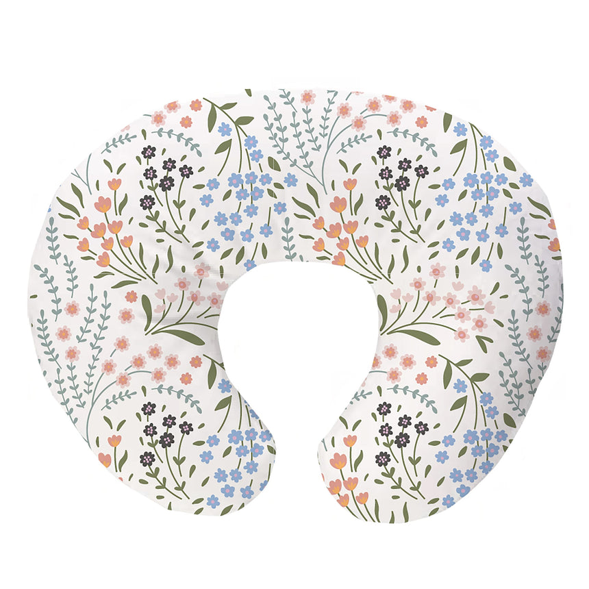 Coussin d'Allaitement - Fleurs Colorées-Piccolo Bambino-ABN-PBN04W13E3WH-CLÉMENT