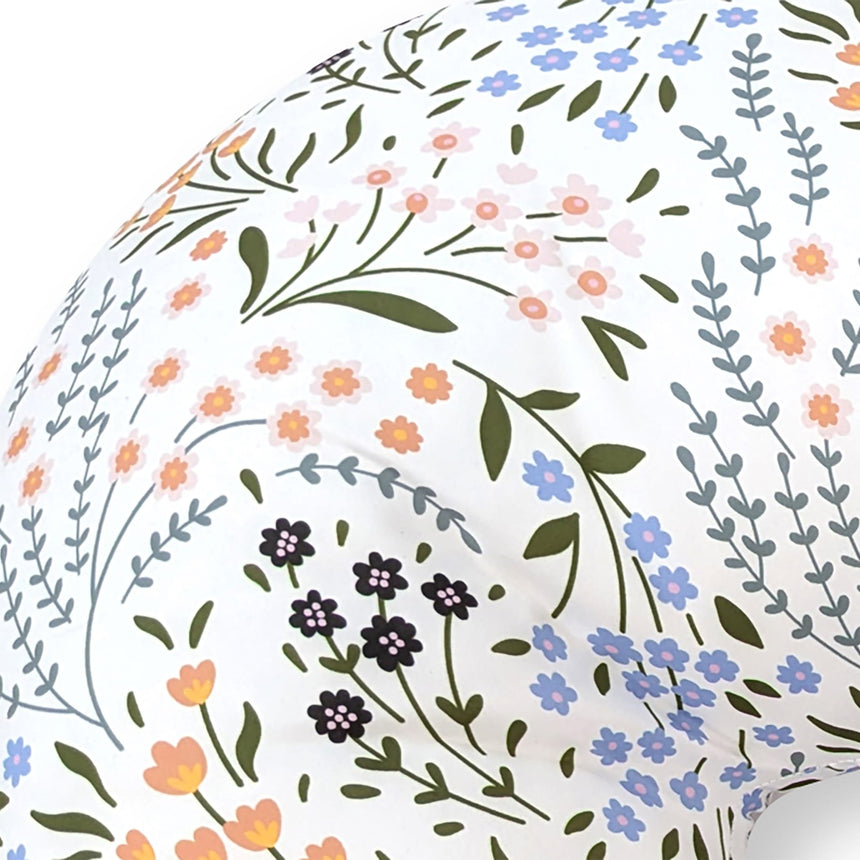 Coussin d'Allaitement - Fleurs Colorées-Piccolo Bambino-ABN-PBN04W13E3WH-CLÉMENT