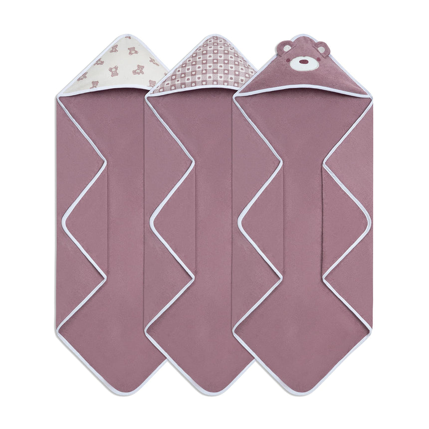 Serviettes et Débarbouillettes - Rose-Piccolo Bambino-ABN-PBX05B01E3PK-CLÉMENT