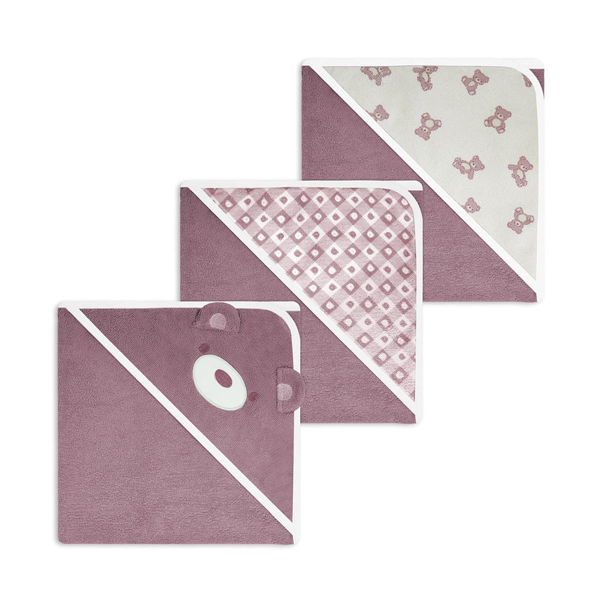 Serviettes et Débarbouillettes - Rose-Piccolo Bambino-ABN-PBX05B01E3PK-CLÉMENT