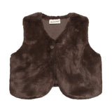 Veste Fausse Fourrure 12-24mois-Minymo-Brun-12 m-AC1-114421-2502-CLÉMENT