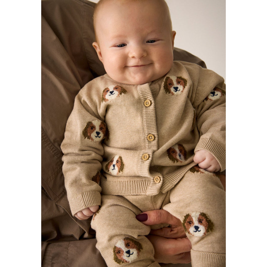 Cardigan Tricot Chien 6-24mois-Minymo-AC1-114423-2055-CLÉMENT