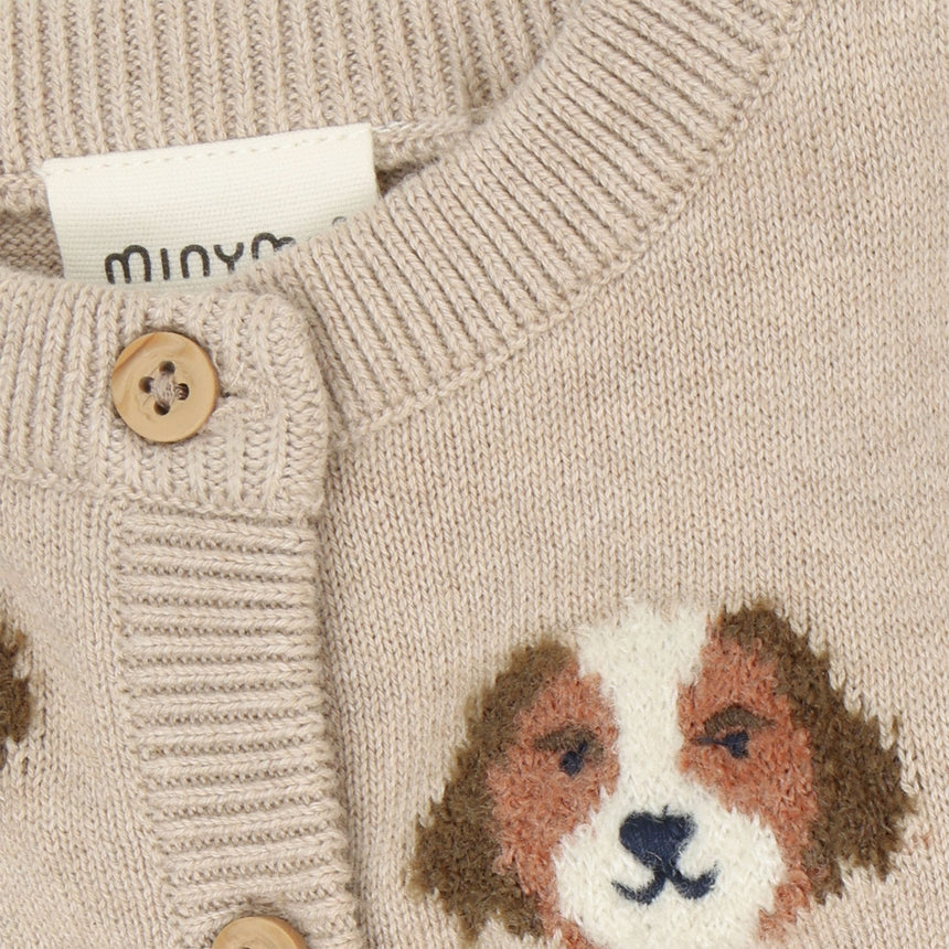 Cardigan Tricot Chien 6-24mois-Minymo-AC1-114423-2055-CLÉMENT