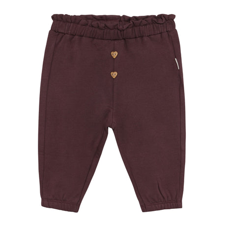 Pantalon Ouaté Uni 6-24mois-Minymo-Prune-6 m-AC1-114432-6599-CLÉMENT