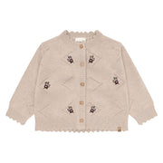 Cardigan Tricot Broderie 6-24mois-Minymo-Beige-6 m-AC1-114470-2055-CLÉMENT