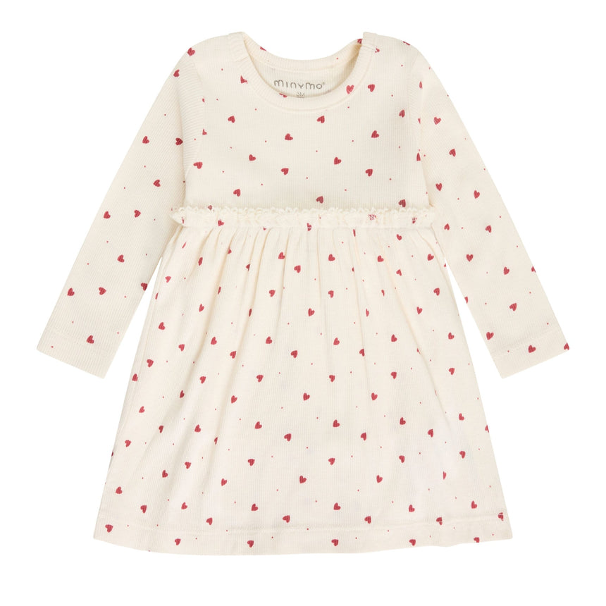 Robe Imprimé Coeur 6-24mois-Minymo-Blanc-6 m-AC1-114555-1701-CLÉMENT