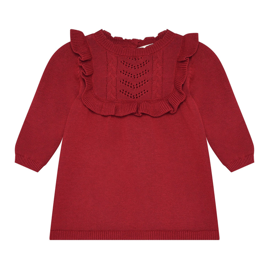 Robe Tricot Rouge 6-24mois-Minymo-Rouge-6 m-AC1-114556-4988-CLÉMENT