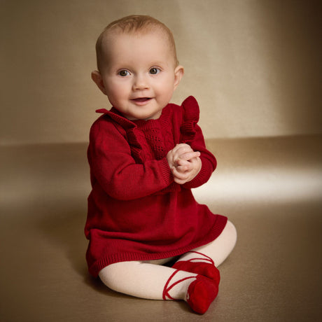 Robe Tricot Rouge 6-24mois-Minymo-AC1-114556-4988-CLÉMENT