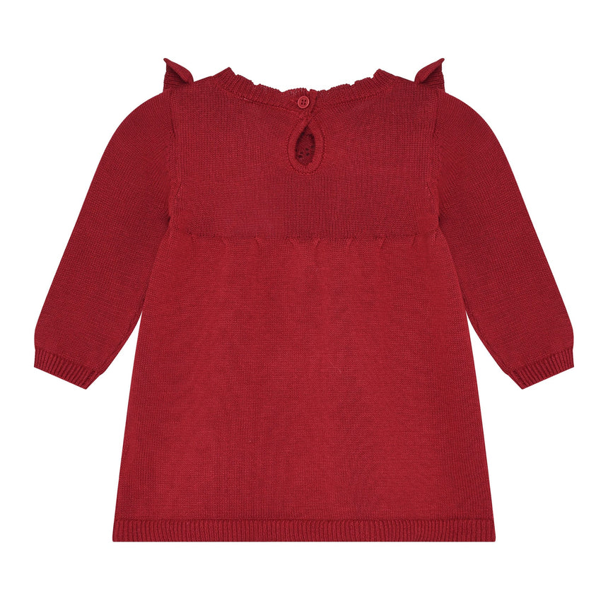 Robe Tricot Rouge 6-24mois-Minymo-AC1-114556-4988-CLÉMENT