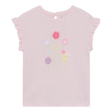 T-shirt Volant Fleurs 3-8ans-Minymo-Rose-3-AC1-124368-5140-CLÉMENT