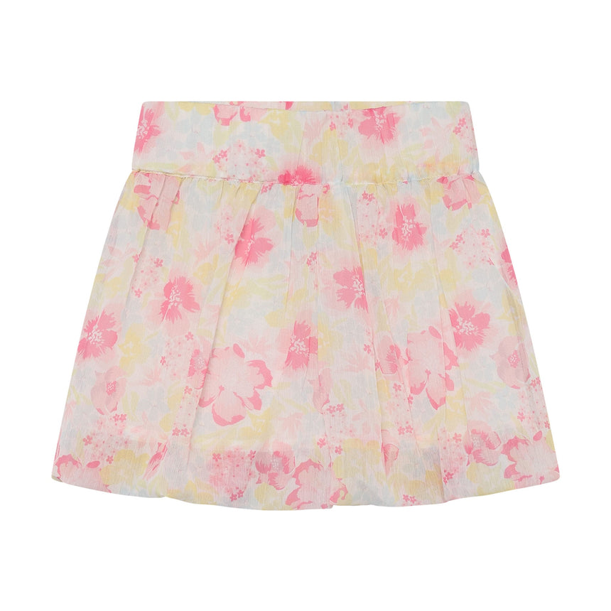 Jupe Imprimée Fleurs 3-8ans-Minymo-Rose-3-AC1-124378-1450-CLÉMENT