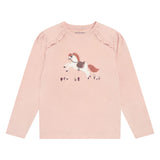T-shirt Cheval 3-12-Minymo-Rose-3-AC1-124413-5000-CLÉMENT