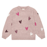 Pull Tricot Coeur 3-12-Minymo-Rose-3-AC1-124443-6510-CLÉMENT