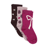 Bas (3) Imprimé Girly Pointures 4-11-Minymo-Prune-4-5-AC1-124467-6599-CLÉMENT