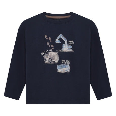T-shirt Construction 3-8ans-Minymo-Marine-3-AC1-134401-7997-CLÉMENT