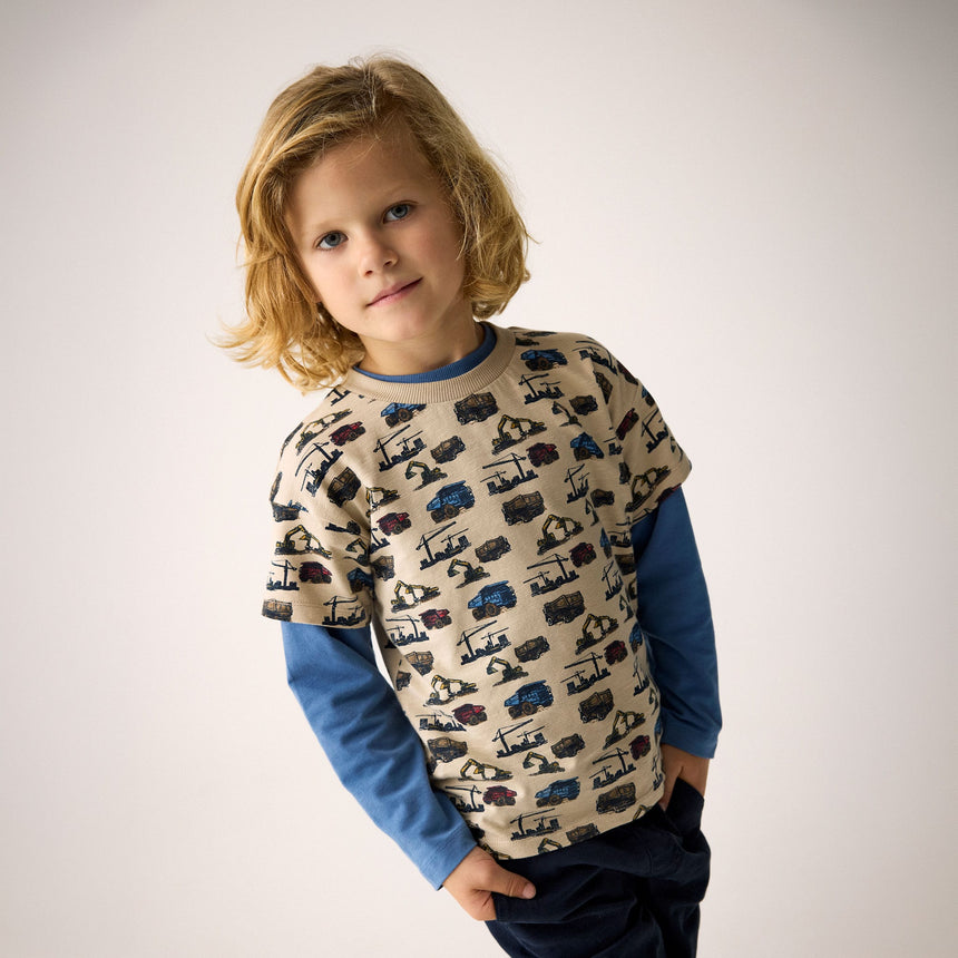 T-shirt Imprimé Construction 3-8ans-Minymo-AC1-134403-1206-CLÉMENT