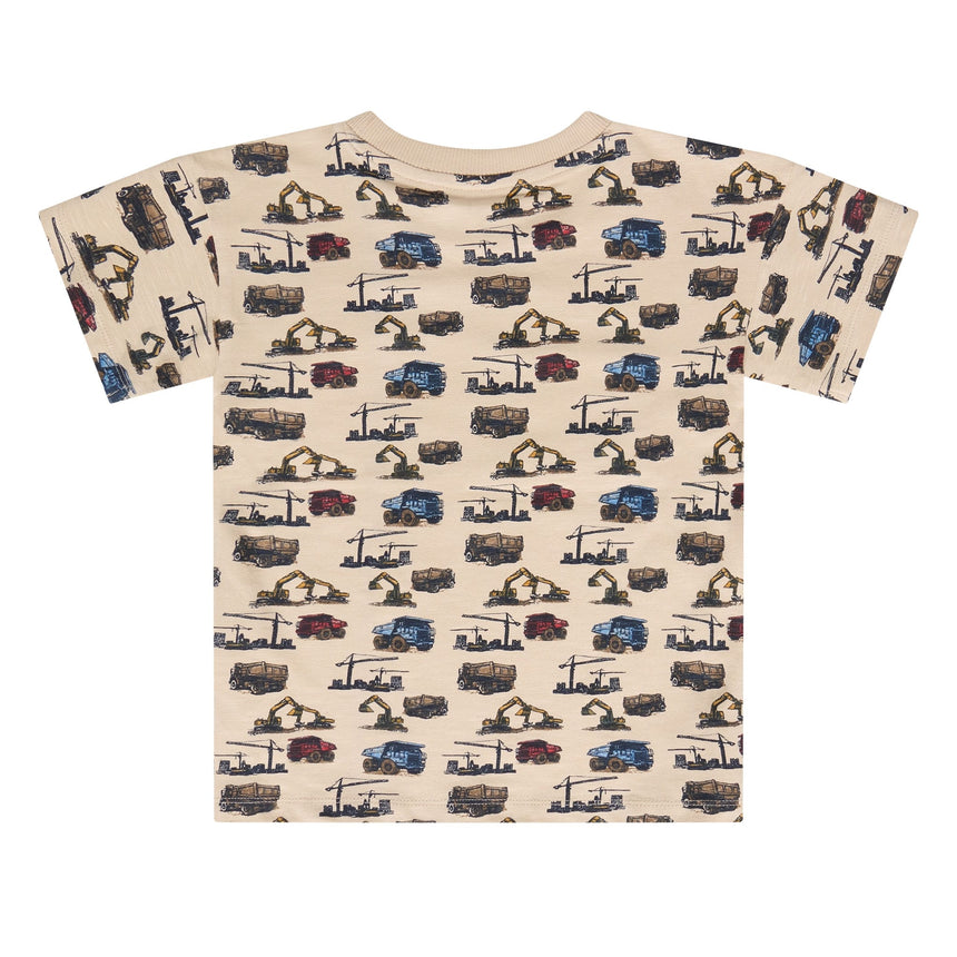 T-shirt Imprimé Construction 3-8ans-Minymo-AC1-134403-1206-CLÉMENT