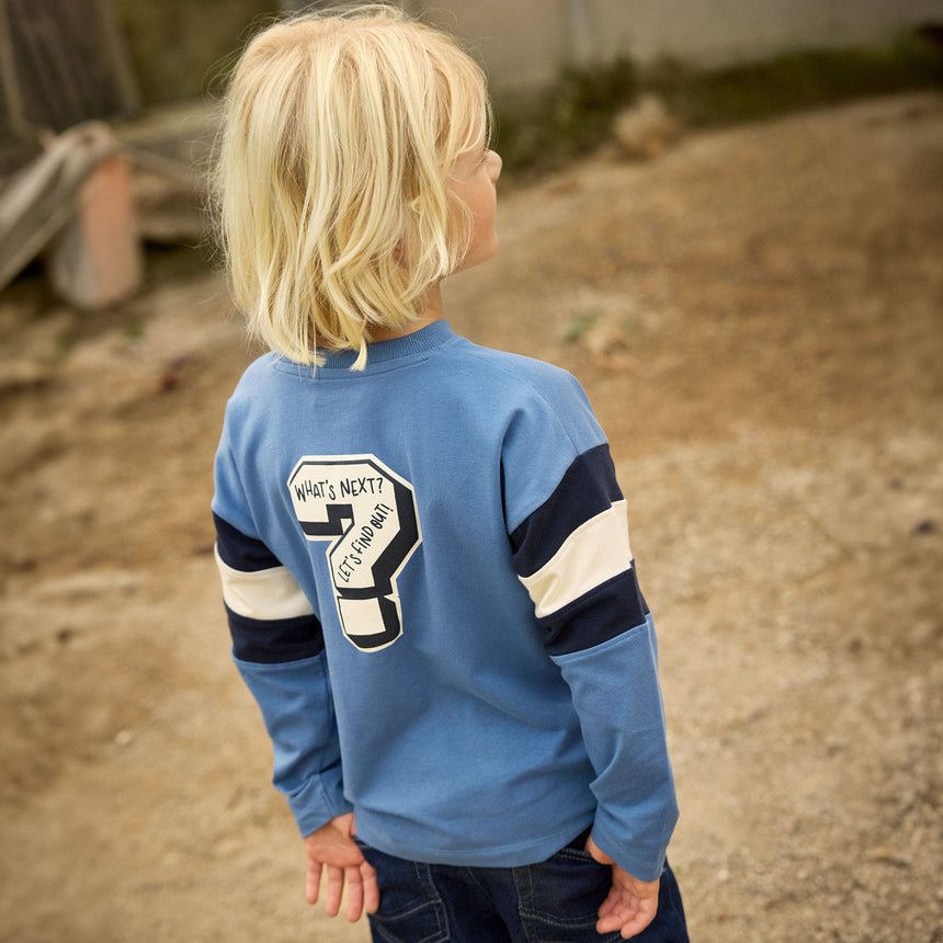 T-shirt Décontracté Bleu 3-8ans-Minymo-AC1-134404-7900-CLÉMENT