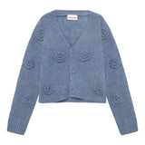Cardigan Tricot Fleur 4-14ans-Minymo-Bleu-4-AC1-144413-7900-CLÉMENT