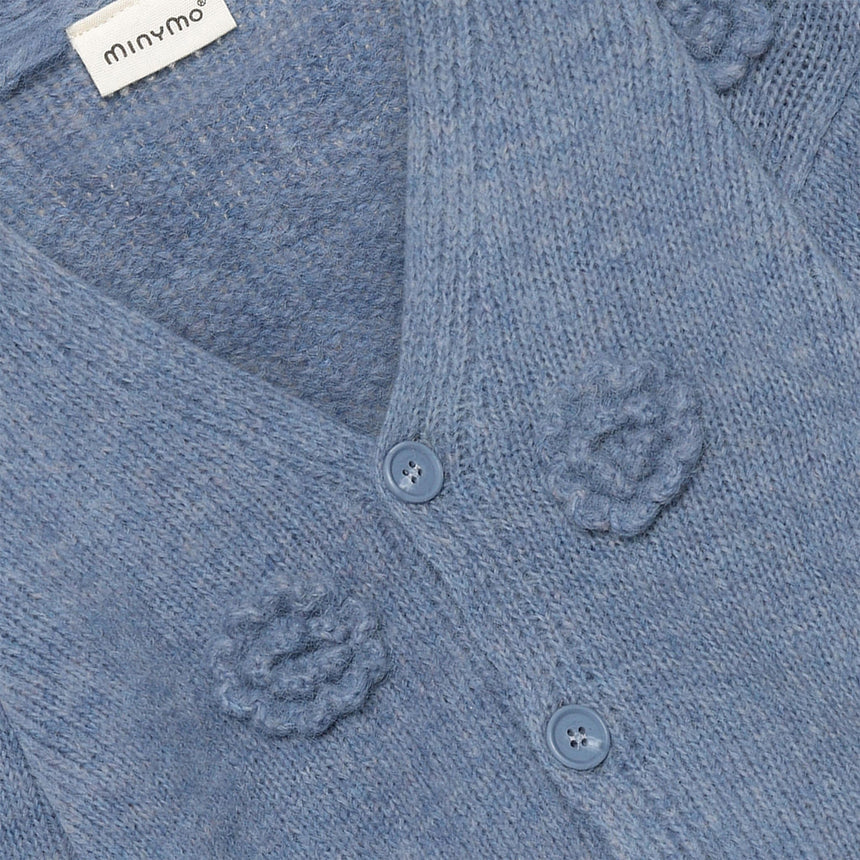 Cardigan Tricot Fleur 4-14ans-Minymo-AC1-144413-7900-CLÉMENT