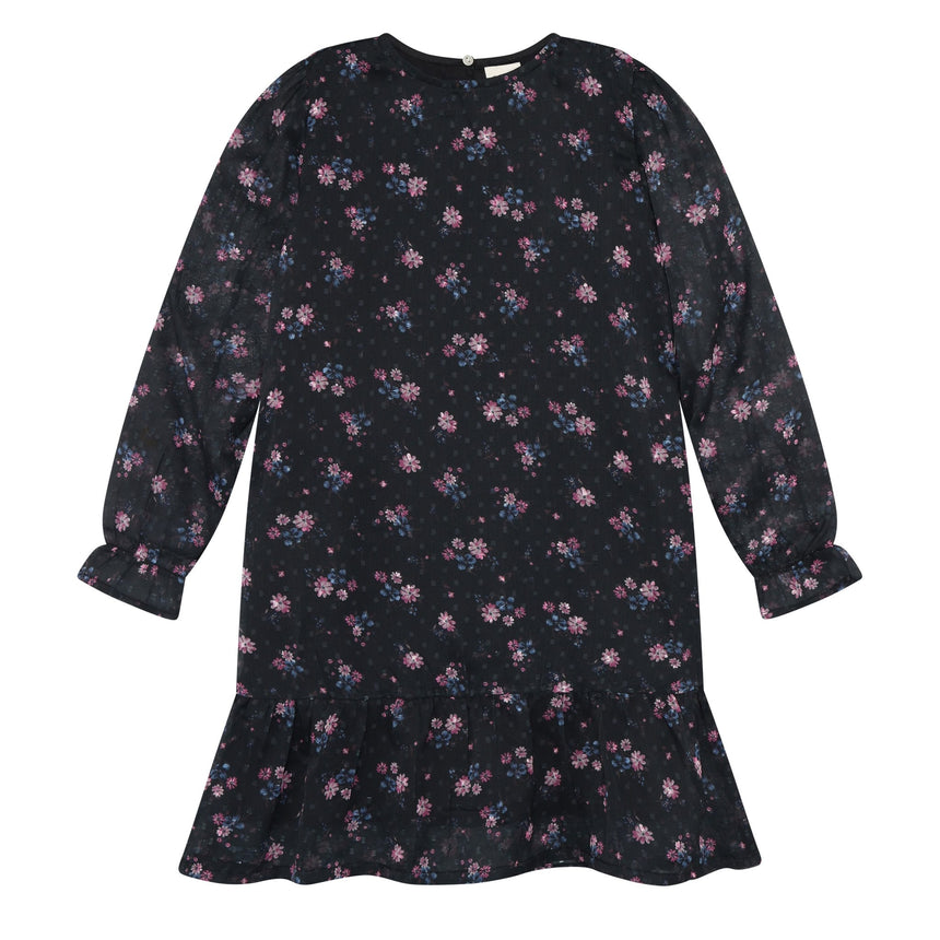 Robe Imprimée Fleur 4-14ans-Minymo-Noir-4-AC1-144415-1061-CLÉMENT