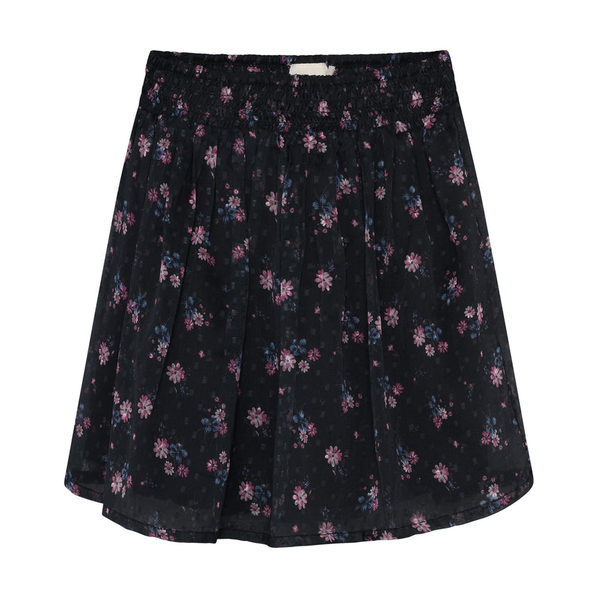 Jupe Imprimée Fleurs 4-14ans-Minymo-Noir-4-AC1-144422-1061-CLÉMENT