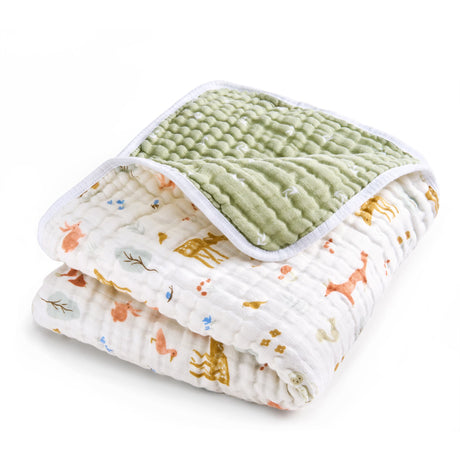 Couverture en Mousseline de Coton - Sage Woodland-Aden + Anais-ADE-EMBC10028-CLÉMENT